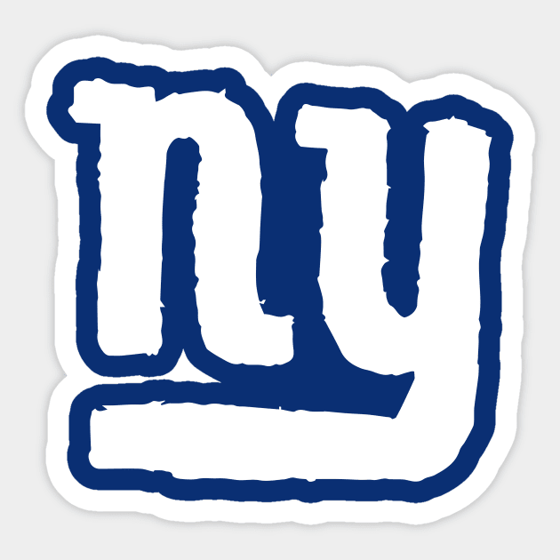 New York Giaaaants 09 Sticker by Very Simple Graph